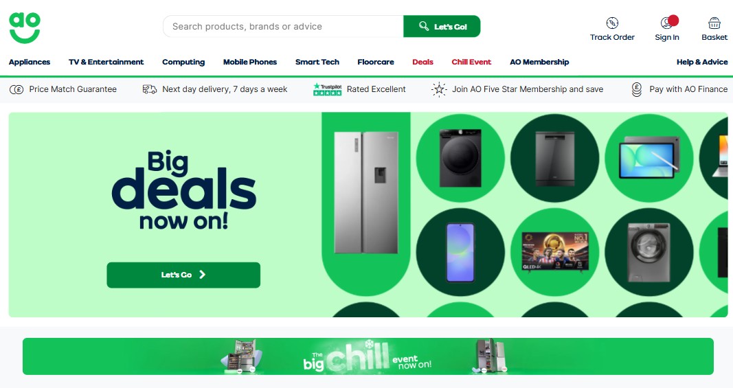 AO homepage