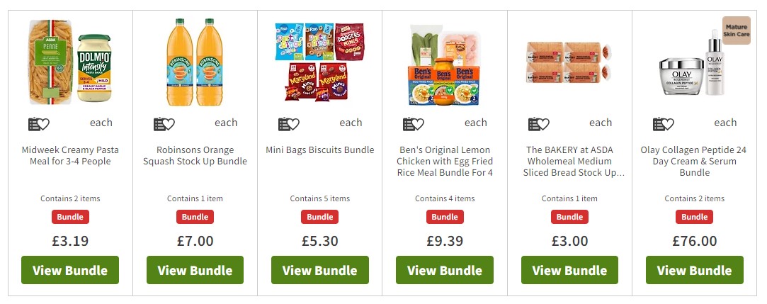 Asda grocery bundles