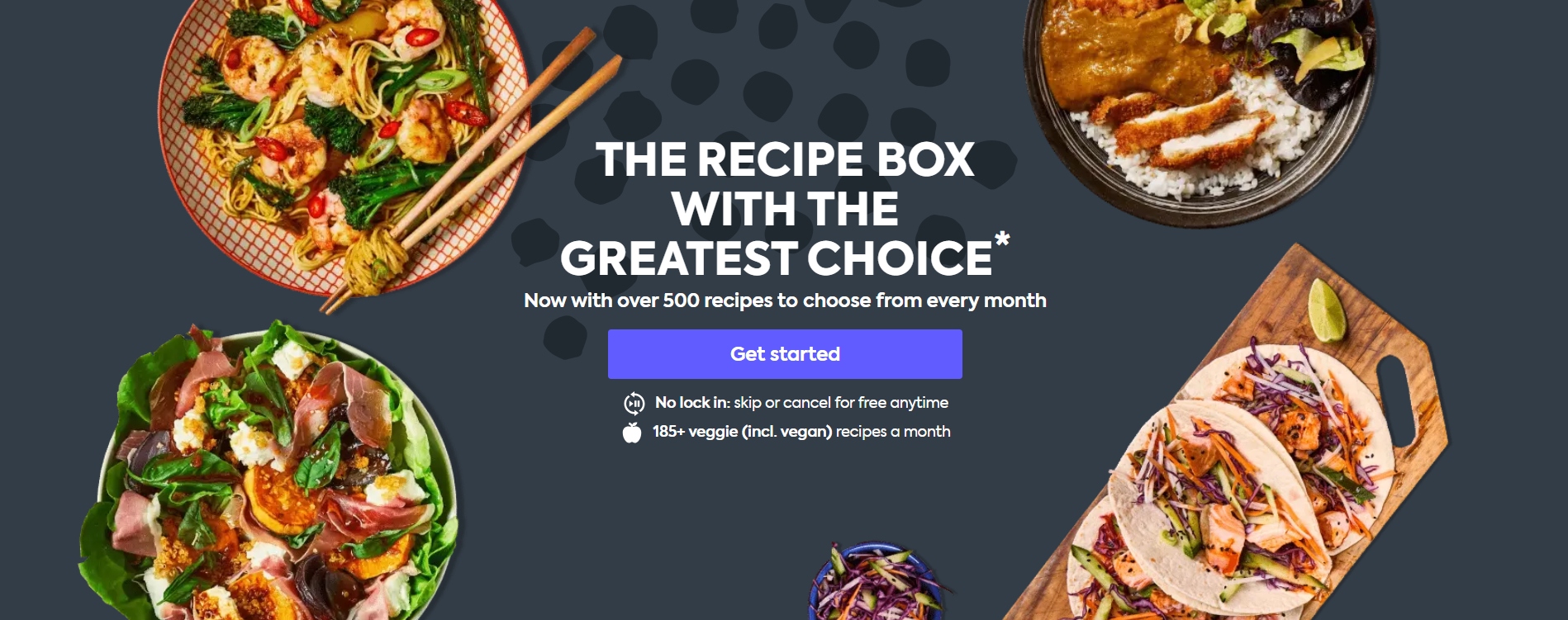 Gousto - recipe boxes with the greatest choice