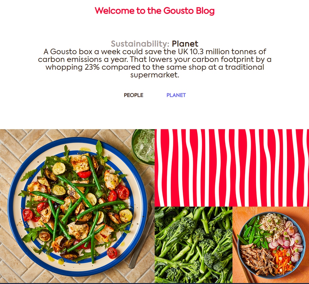 Gousto sustainability